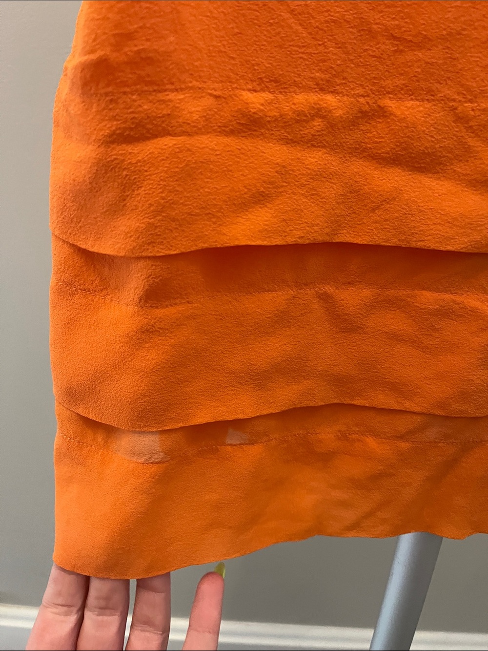 Comptoir Des Cotonniers Orange Layered Silk-Blend Camisole - Size Small - Picture 3 of 7